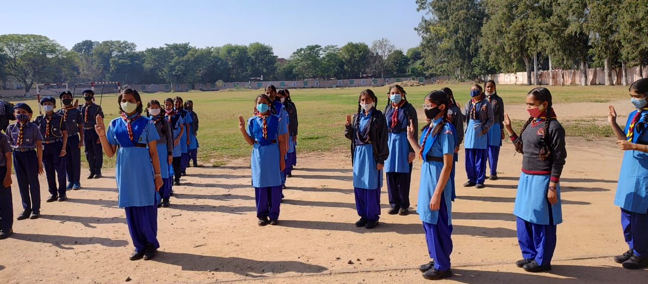 Blue Cotton Girls Kids Scout Dress at Rs 850/set in Tiruchirappalli | ID:  17947461448